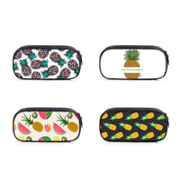 Large Capacity Cute Pineapple Pen Pencil Case School Stationery Cosmetic Bag