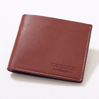 Large Capacity Pu Leather Short Wallet Credit Card Holder Change Purse For Man