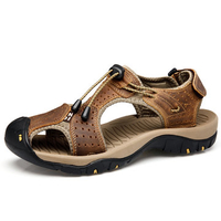 Large Size Men Genuine Leather Sandals