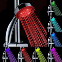 LED 7 Colors Random Changing Hydroelectric Generation Shower Head