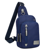 Lightweight Multi Pocket Chest Bag Waterproof Nylon Men Women Unisex Bag