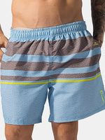 Loose Surf Cool Stripes Printing Quickly Dry Board Shorts for Men