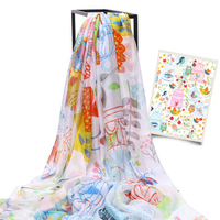 LYZA 200CM Women Ladies Oversize Long Shawl Multifunction Digital Printing Beach Towel Scarf