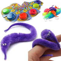 Magic Twisty Fuzzy Worm Wiggle Moving Sea Horse Kids Tricky Toy Stress Reliever