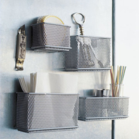 Magnetic Refrigerator Storage Baskets Wardrobe Storage Box Sundries Container