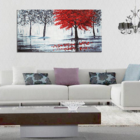 Mangrove Forest Art Abstract Unframed Modern Canvas Home Decoration