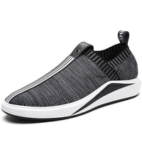 Men Breathable Flyknit Mesh Fabric Shock Absorption Trainers Casual Sneakers