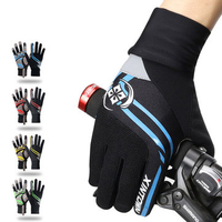 Men Breathable Full Finger Gloves Outdoor Sports Riding Thick Pad Gloves