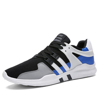 Men Breathable Patchwork Lace Up Outdoor Shock Absorption Sneakers