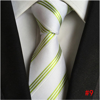 Men Business Jacquard Stripes Tie Colorful Working Suit Tie