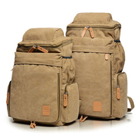 Men Canvas Casual Shoulder Bag Outdoor Travel Sports Backpack