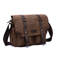 Men Canvas Large Capacity Shoulder Bag Messenger Casual Crossboby Bag