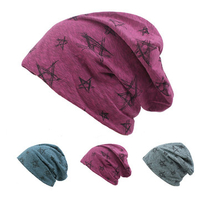 Men Comfortable Soft Cotton Knitted Beanies Hat Outdoor Leisure Breathable Hedging Cap
