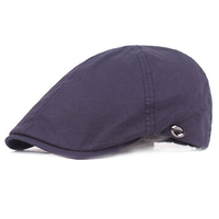 Men Cotton Beret Cap Winter Warm Adjustable Duck Hat Outdoor Sports Cap With Rivets Decoration