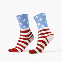 Men Cotton Stripes Stars Sports Socks Colorful long Tube Wedding Gift Socks