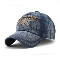 Men Cotton Vintage Washed Baseball Cap Adjustable Embroidery Golf Snapback Hat