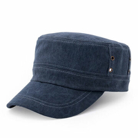 Men Cotton Washed Airhole Stitching Visors Flat Cap Casual Climbing Military Army Baseball Hats