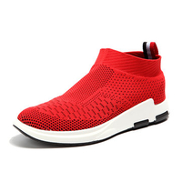 Men Flyknit Mesh Fabric Breathable Sock Trainers Sport Casual Sneakers