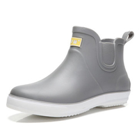 Men Hight Top Waterproof Non-slip Soft Slip On Casual Rain Boots