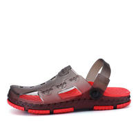 Men Hollow Out Round Toe Slip On Casual Cool Beach Sandals