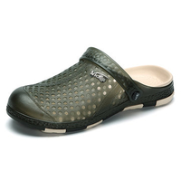 Men Hollow Out Sport Casual Beach Sandals Slip On Casual Slippers