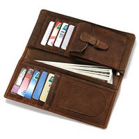 Men Leather Retro Bifold Wallet