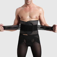 Men Lumbar Support Waist Belt Abdominal Slim Belt Breathable Mesh Steel Plate Belt Band For Sports