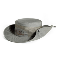 Men Mesh Breathable Visor Bucket Hats Outdoor Fisherman Climbing Embroidery Sunshade Cap