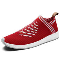 Men Mesh Fabric Light Weight Slip On Breathable Running Casual Sneakers