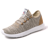 Men Non-slip Breathable Mesh Fabric Shock Absorption Trainers Sport Casual Sneakers