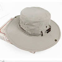 Men Outdoor Breathable Visor Bucket Hats Fisherman Climbing Embroidery Sunshade Cap