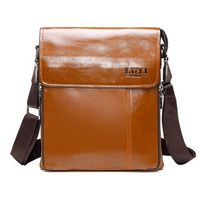 Men PU Leather Crossbody Bag Chest Pack Portable Shoulder Bag