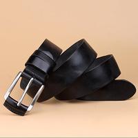 Men Retro Wild Business Genuine Leather Waistband First Layer Of Leather Pin Buckle Belt