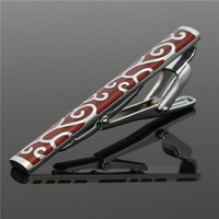 Men Silver Tone Metal Necktie Tie Bar Clasp Clip Clamp Pin