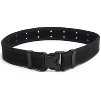 Men Tactical Military Waist Belt Polyester Plastic Buckle Waistband