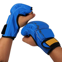 Men Training Sparring Grappling Boxing Fight Gloves Punch Leather Mitts Gloves