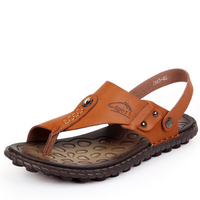 Men Two Way Wearing Clip Toe Slippers Comfortable Casual Beach Sandals