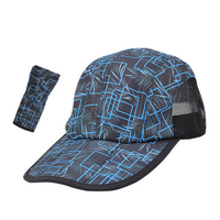 Men Unisex Foldable Mesh Breathable Quick-drying Baseball Hat Casual Sunshade Snapback Cap Adjustale