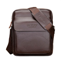 Men Vintage Casual Crossbody Bag Business Retro Leisure Shoulder Bag