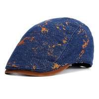 Men Vintage Cotton Beret Cap Autumn Casual Warm Sun Hat