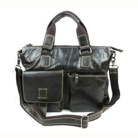 Men Vintage Genuine Leather Casual Handbag Retro Business Crossbody Bag