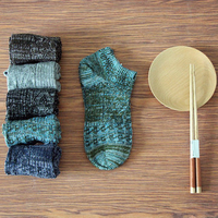 Men Vintage Thick Line Cotton Short Socks All-Match Casual Breathable Socks