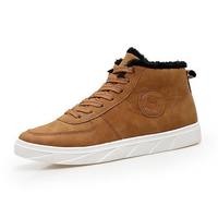 Men Warm Plush Lining Trainers Lace Up Casual Ankle Boots