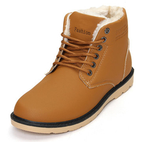 Men Warm Plush Lining Winter Ankle Boots