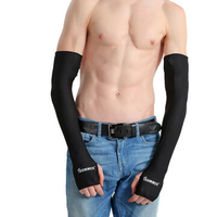 Men Women Anti-UV Sunscreen Half Finger Cuff Outdoor Driving Arm Sleeves Fingerless Gloves