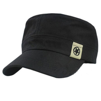 Men Women Army Cadet Military Hat Star Adjustable Outdoor Vintage Nylon Flat Cap