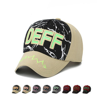 Men Women Baseball Cap Letter Embroidered Graffiti Casual Outdoor Snapback Hat