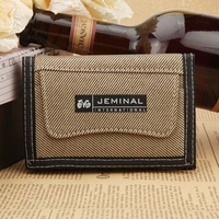 Men Women Canvas Sports Folding Short Wallet Personality Students Leisure Purses