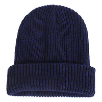 Men Women Casual Stripe Slouch Beanie Cap Wool Knitted Elastic Thermal Hat