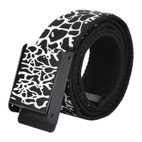 Men Women Crack Explosion Thickened Canvas Smooth Pure Cotton Sports Belts